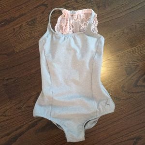 Child Capezio Size M Grey Leotard